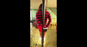 www.joycealexander.net - Boots And Sweater Bondage: "Pole Bound" - Full Video - Sept 29 thumbnail