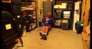 www.joycealexander.net - Sneaker And Pantyhose Bound: "Stashed Storage", Pt III - Vid - March 13 thumbnail